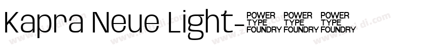 Kapra Neue Light字体转换